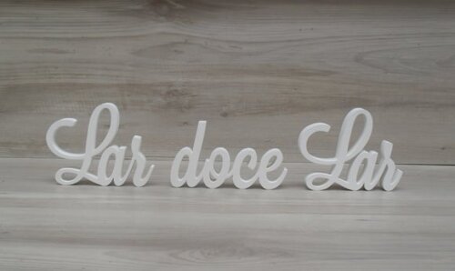Frase decorativa Lar doce Lar Modelo LS