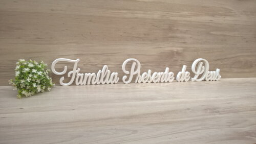 Frase Família Presente de Deus linha LS
