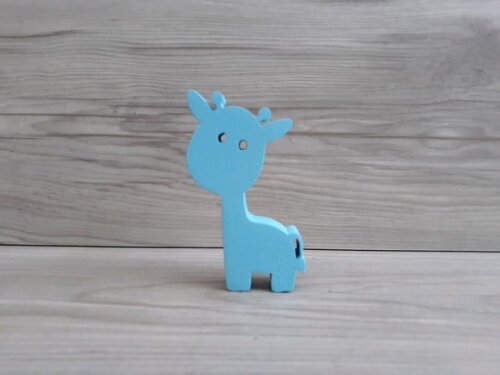 Girafa de mesa em MDF - Decoração Infantil - 8 cm