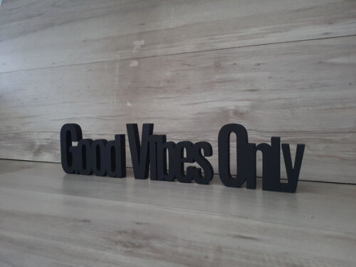 Good Vibes Only - Palavras Decorativas de Mesa em mdf