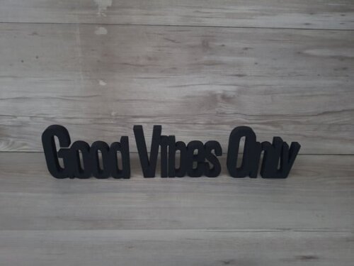 Good Vibes Only - Palavras Decorativas de Mesa em mdf