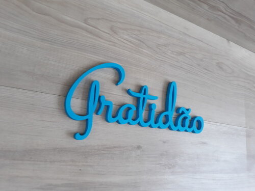 Gratidão - linha ST - Palavra Decorativa em MDF (parede)