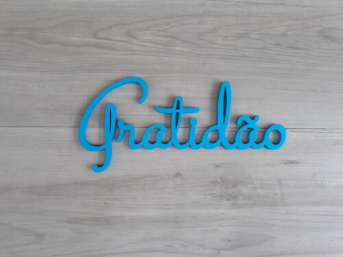 Gratidão - linha ST - Palavra Decorativa em MDF (parede)