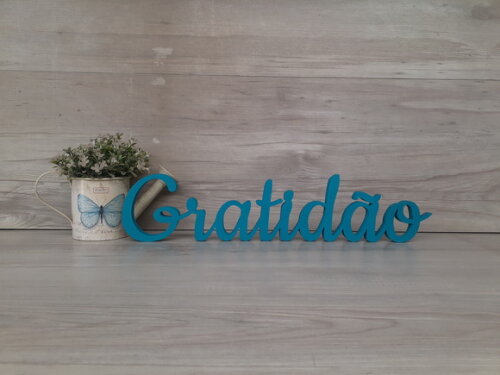 Gratidão - Palavra de Mesa em mdf