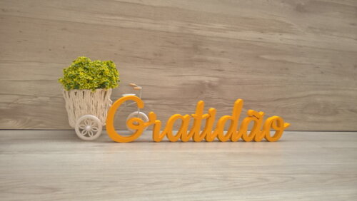 Gratidão - Palavra de Mesa em mdf