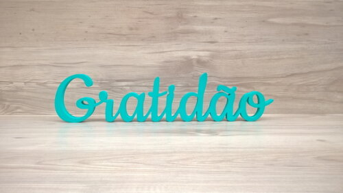 Gratidão - Palavra de Mesa em mdf