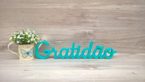 Gratidão - Palavra de Mesa em mdf