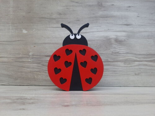 Joaninha de Mesa em mdf - Decoração Infantil - 15 cm