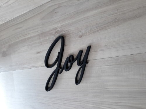 Joy - Palavra Decorativa de Parede em mdf