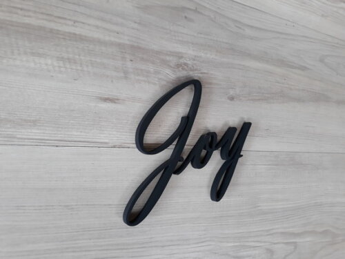 Joy - Palavra Decorativa de Parede em mdf