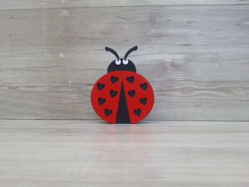 Joaninha de Mesa em mdf - Decoração Infantil - 15 cm
