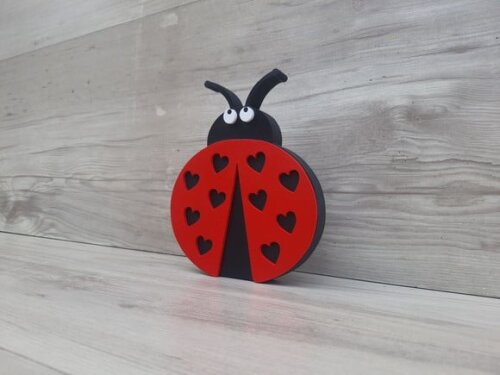 Joaninha de Mesa em mdf - Decoração Infantil - 15 cm