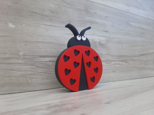 Joaninha de Mesa em mdf - Decoração Infantil - 15 cm