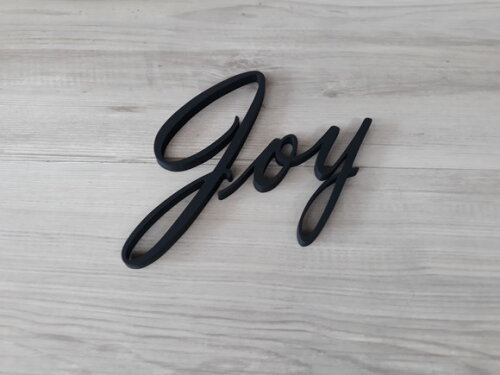 Joy - Palavra Decorativa de Parede em mdf