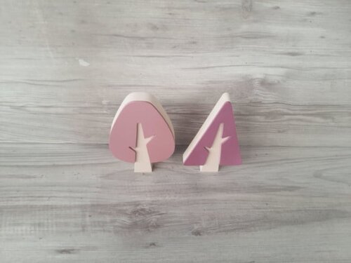 Kit Árvores Escandinavas - Peças de Mesa em mdf - 15 cm
