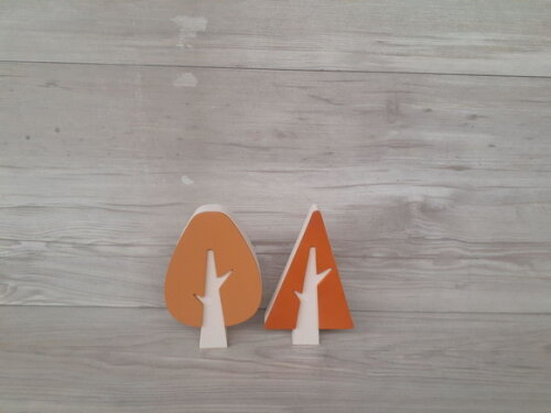 Kit Árvores Escandinavas - Peças de Mesa em mdf - 15 cm