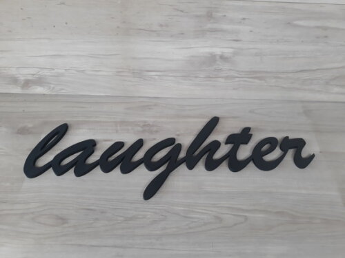 Laughter - Palavra Decorativa de Parede em mdf