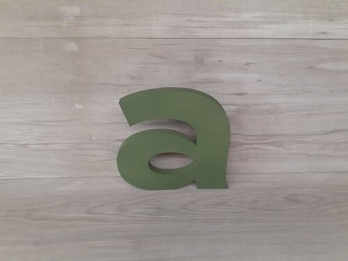 Letra em mdf para Mesa - Linha Minúsculas - 20 cm