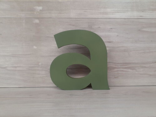 Letra em mdf para Mesa - Linha Minúsculas - 20 cm