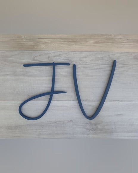 Letra Inicial de Parede - Personalizado em mdf - Linha Aut