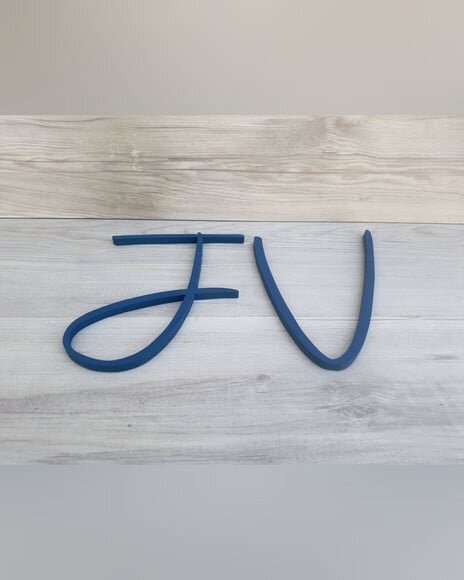 Letra Inicial de Parede - Personalizado em mdf - Linha Aut