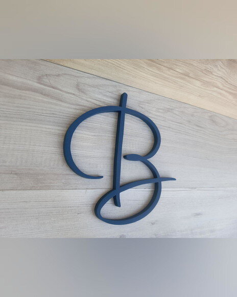 Letra Inicial de Parede - Personalizado em mdf - Linha Aut