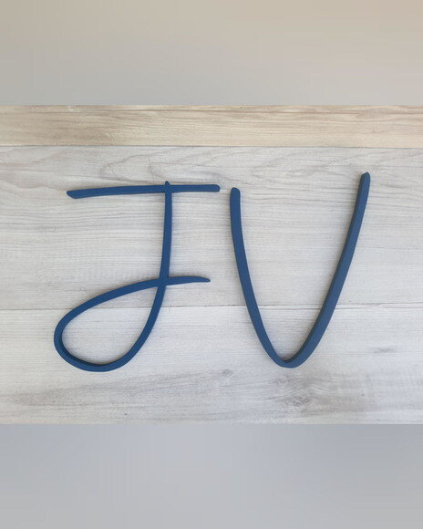 Letra Inicial de Parede - Personalizado em mdf - Linha Aut
