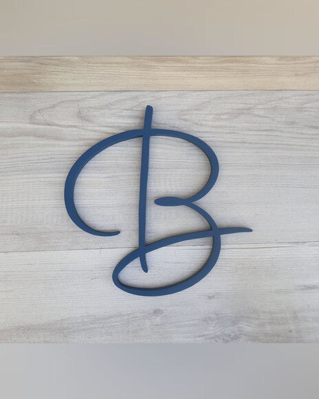 Letra Inicial de Parede - Personalizado em mdf - Linha Aut