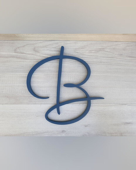 Letra Inicial de Parede - Personalizado em mdf - Linha Aut