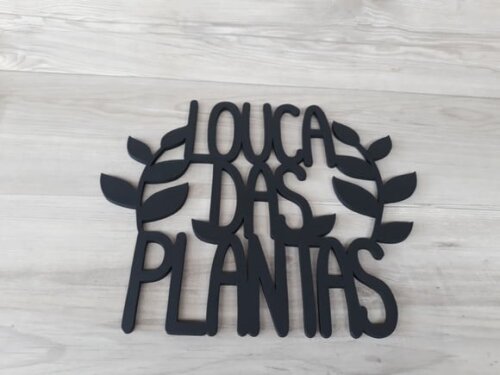 Louca das Plantas - Decoração para parede em MDF