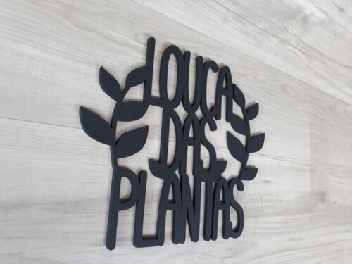 Louca das Plantas - Decoração para parede em MDF