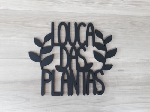 Louca das Plantas - Decoração para parede em MDF