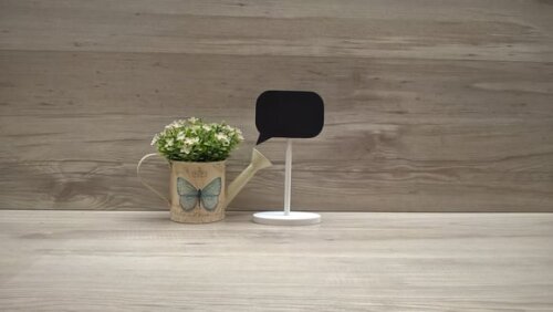 Lousa de Mesa Balão de Fala
