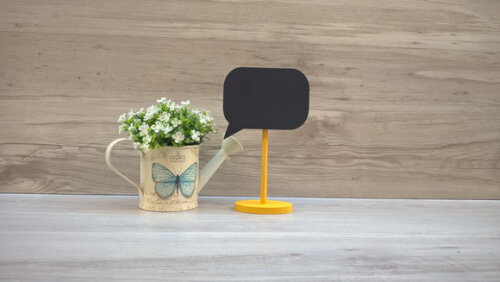 Lousa de Mesa Balão de Fala