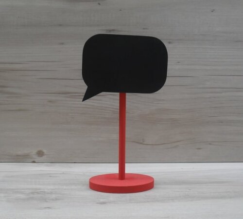 Lousa de Mesa Balão de Fala