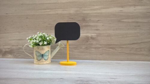 Lousa de Mesa Balão de Fala