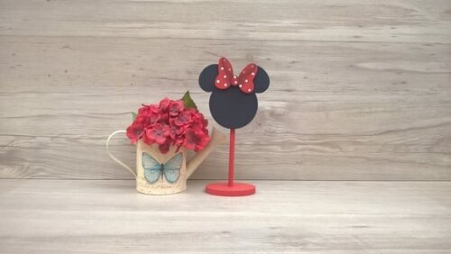 Lousa de mesa Minnie - com base