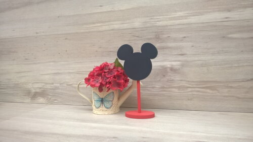 Lousa de mesa Mickey - com base