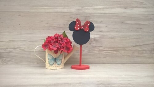 Lousa de mesa Minnie - com base