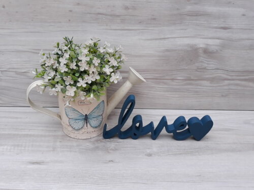 love coração - lettering em mdf