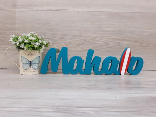 Mahalo com Prancha de Surf