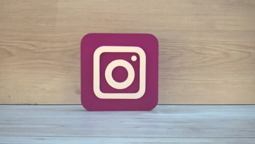 Mídias Sociais - Simbolo Instagram - MDF