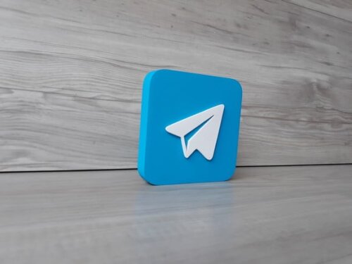 Mídias Sociais - Simbolo Telegram - mdf