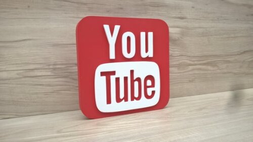 Mídias Sociais - Simbolo YouTube - MDF
