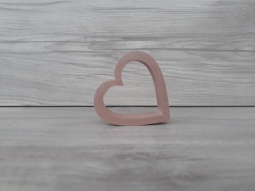 Miniatura Coração Vazado - rose gold
