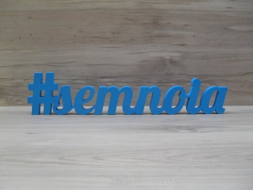 Nome de Mesa em mdf - #semnoia - 10 cm - Linha Lb
