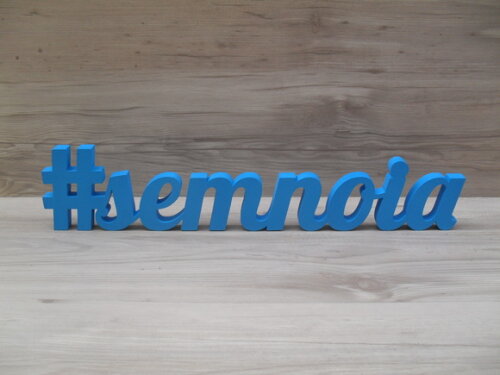 Nome de Mesa em mdf - #semnoia - 10 cm - Linha Lb