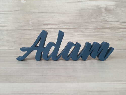 Nome de Mesa em mdf - Linha Br - Adam 10 cm