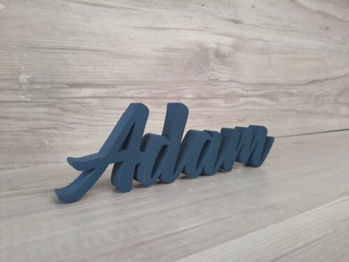 Nome de Mesa em mdf - Linha Br - Adam 10 cm
