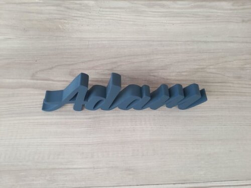 Nome de Mesa em mdf - Linha Br - Adam 10 cm
